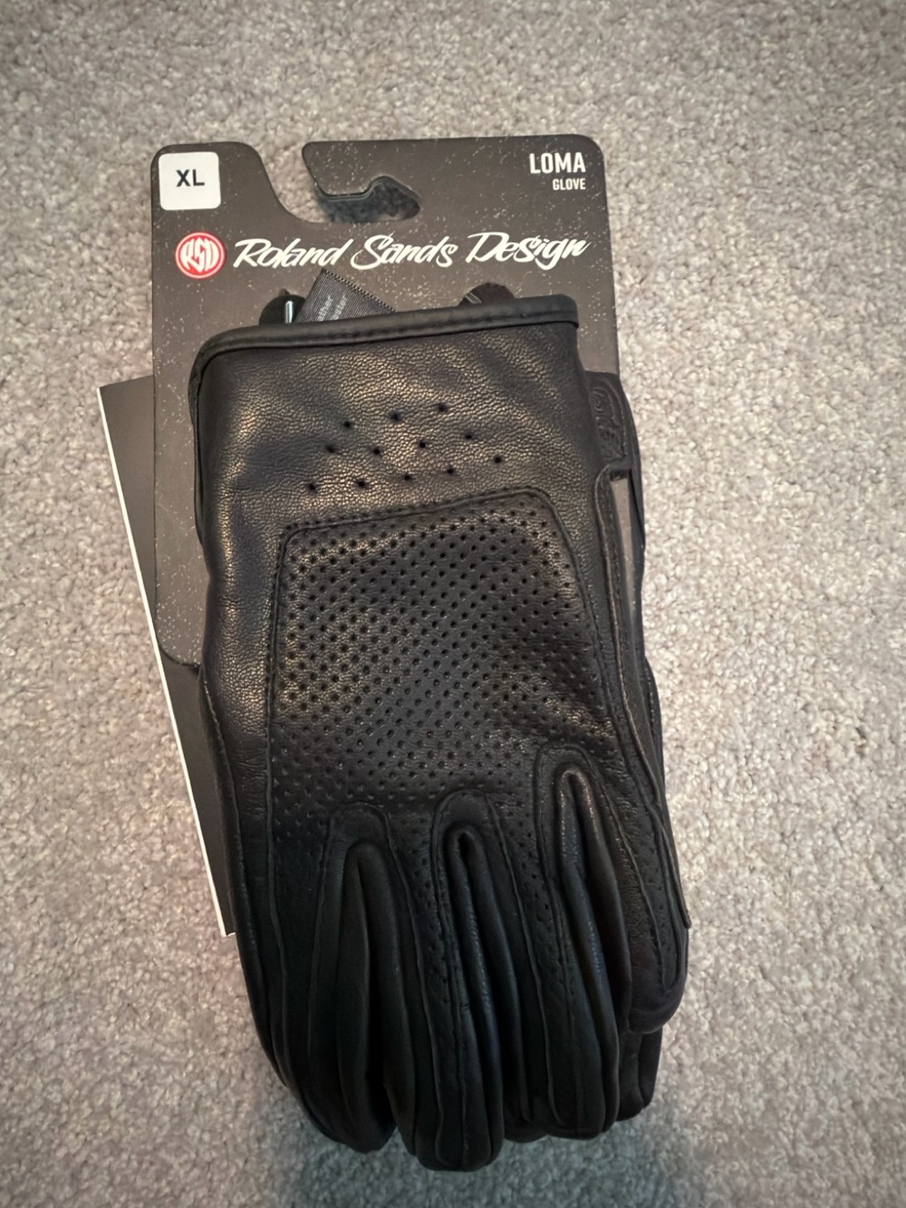Roland Sands Design Women's Black Leather Gloves